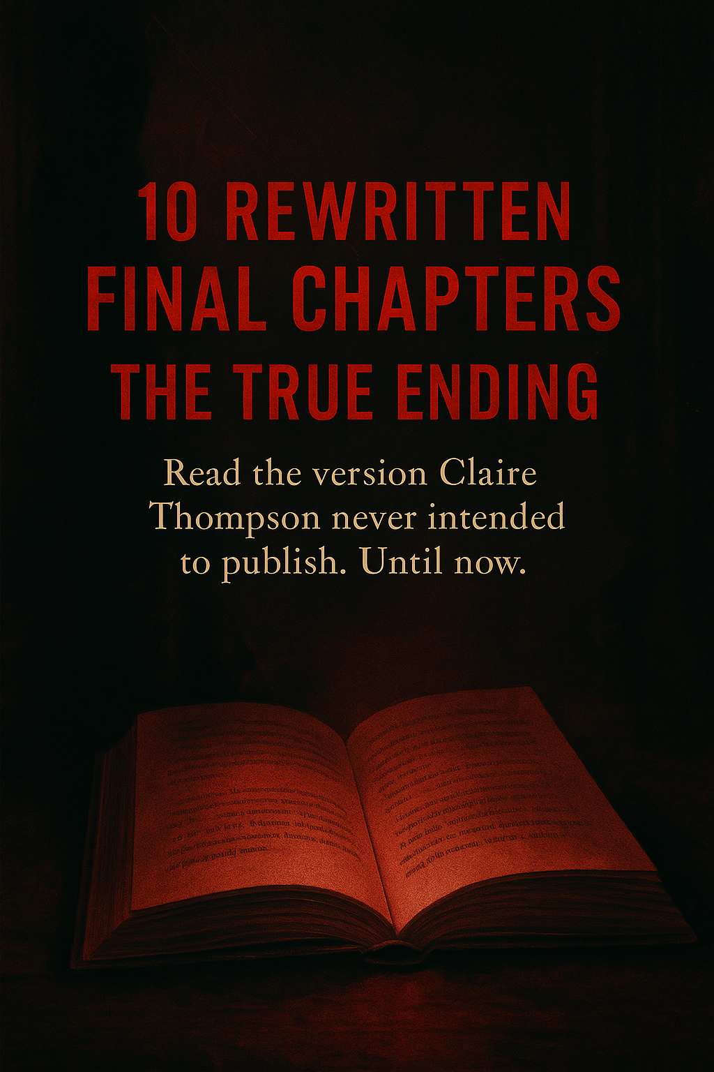 THE FORBIDDEN CUT : Claire Thompson’s Deleted Scenes, Bloopers & the Ending She Almost Gave You